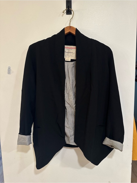 Anthropologie Jackets & Blazers - Anthropologie Cartonnier Cornerstone Open Front Blazer Jacket Black Women's XS